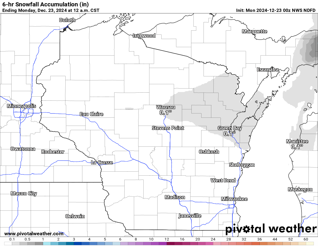 Wisconsin 6-hr Snow