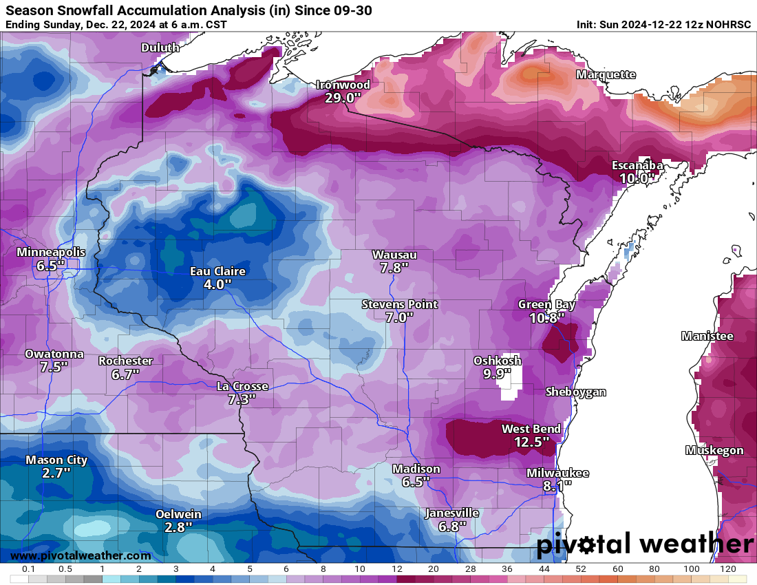 Wisconsin Seasonal Snow